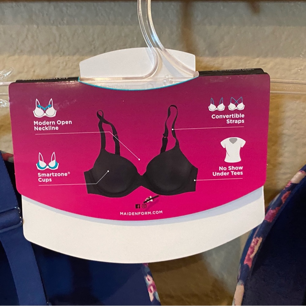 SALE NWT Fabulous Fit T-Shirt Bra in Navy Leopard - Picture 9 of 11